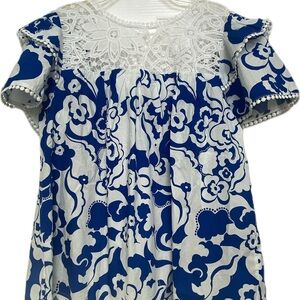 NWT Sugar Lips Curve floral top cxl
